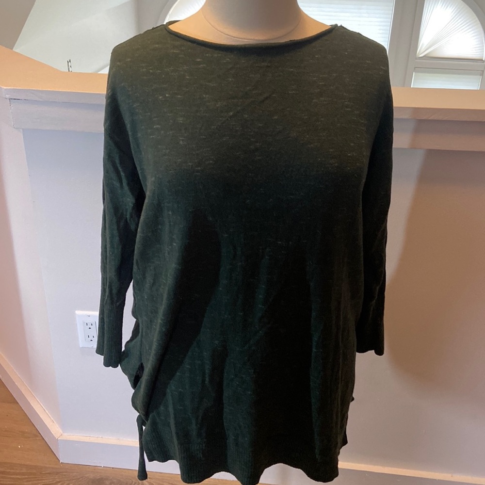 Beautiful forest green Caslon long sweater